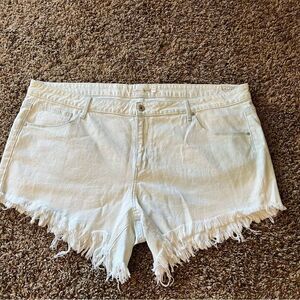 Melrose and Market Bleached Jean Shorts